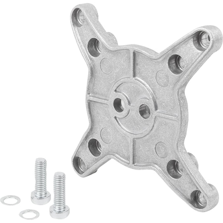 Kipp Monitor Bracket Vesa Adapter Plate Size:50/75, Aluminum K1510.5075